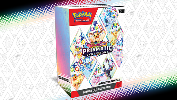 Pokemon Scarlet & Violet Prismatic Evolutions Booster Bundle (6 packs)